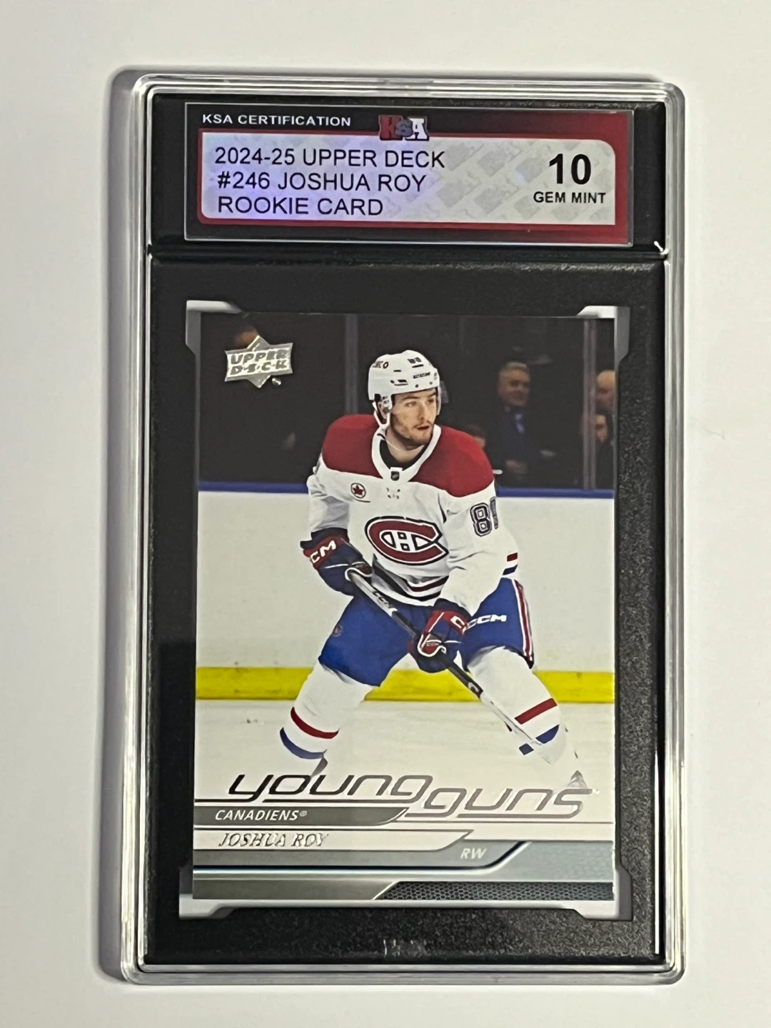 2024-25 Upper Deck Joshua Roy #246 Young Guns Rookie Card