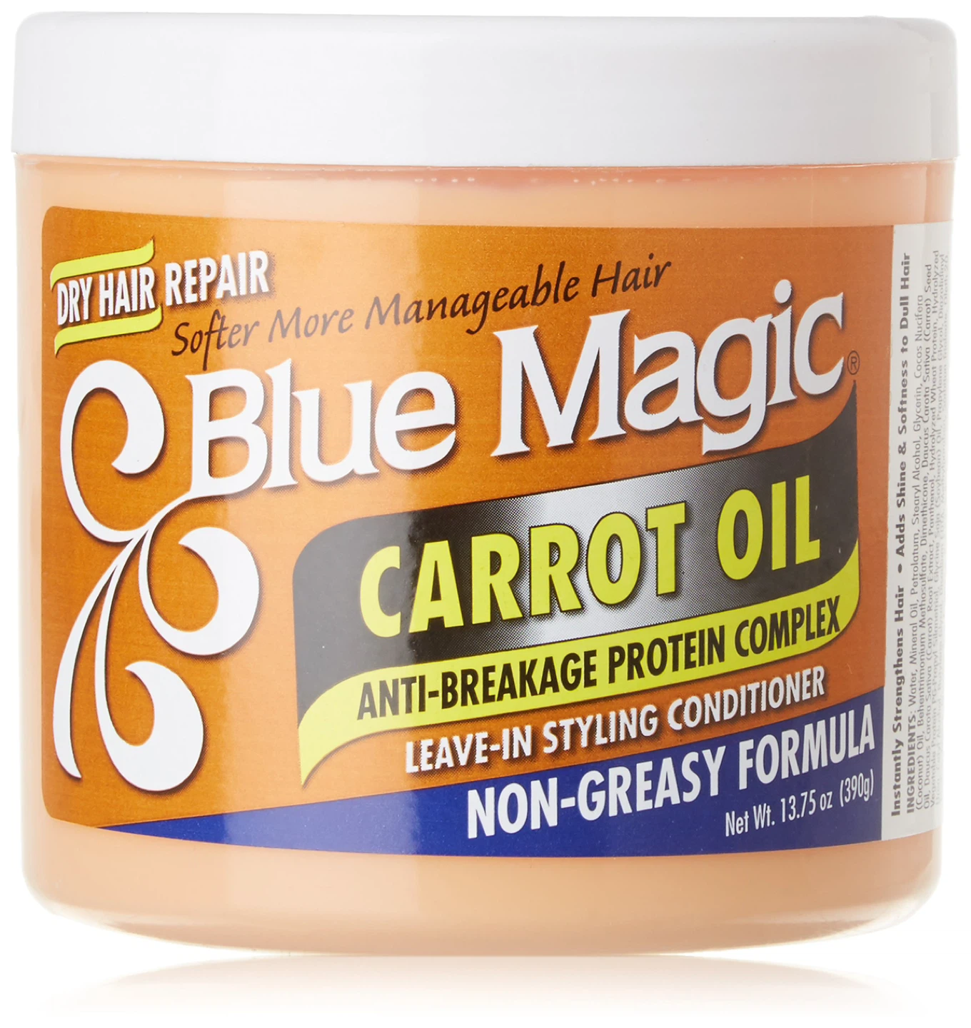 Blue Magic Carrot Oil Leave-In Styling Conditioner