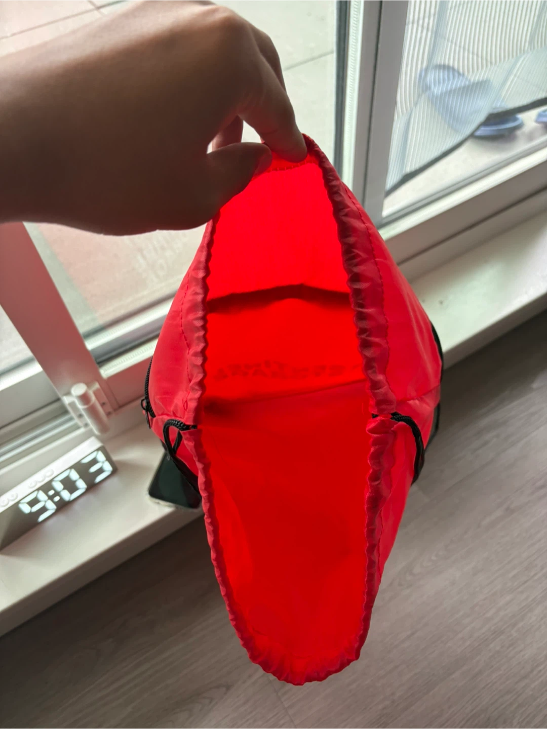 Sentinel Storage Red Drawstring Backpack Bag - photo 3