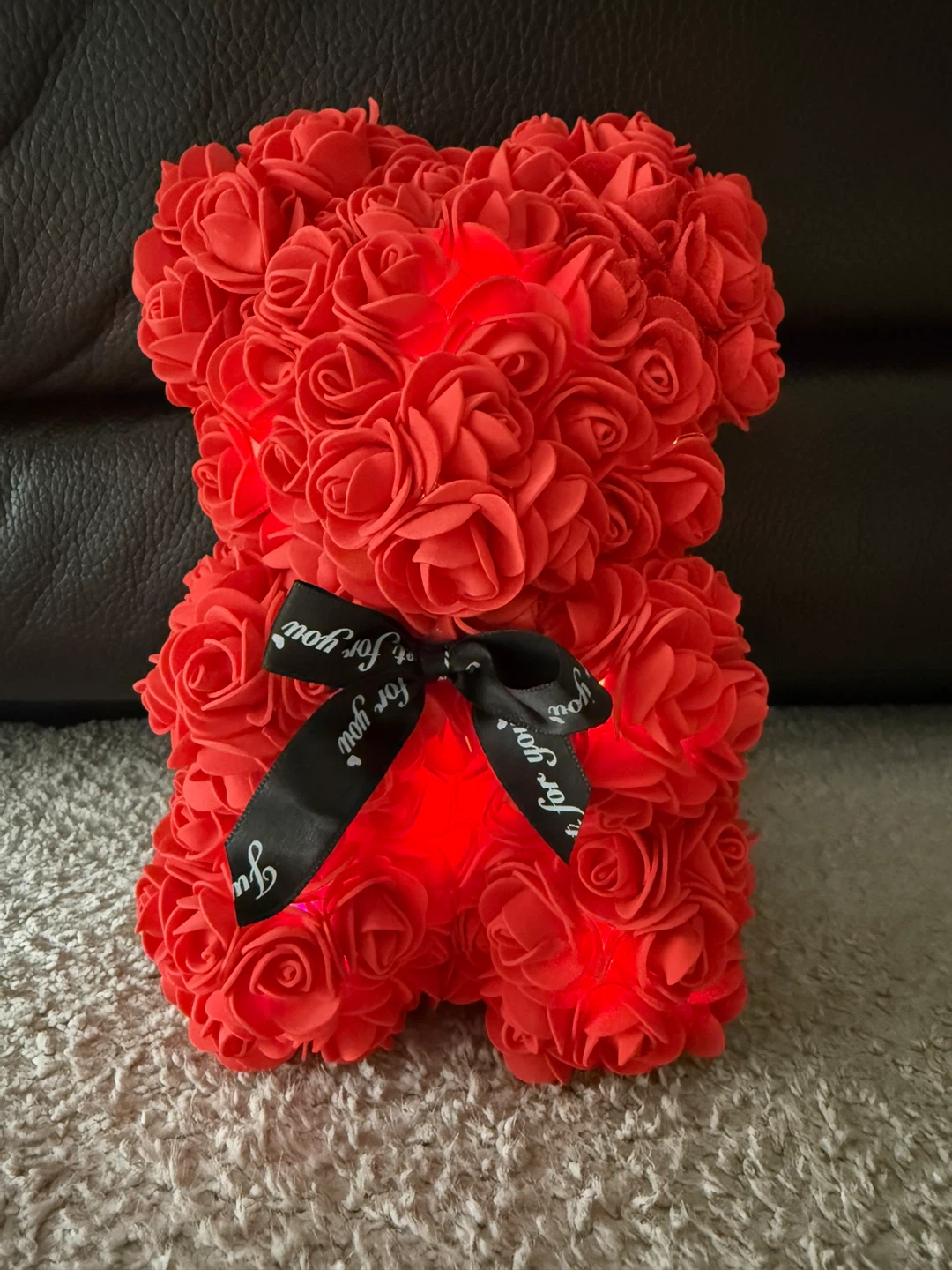 Light Up Red Rose Bear - photo 3