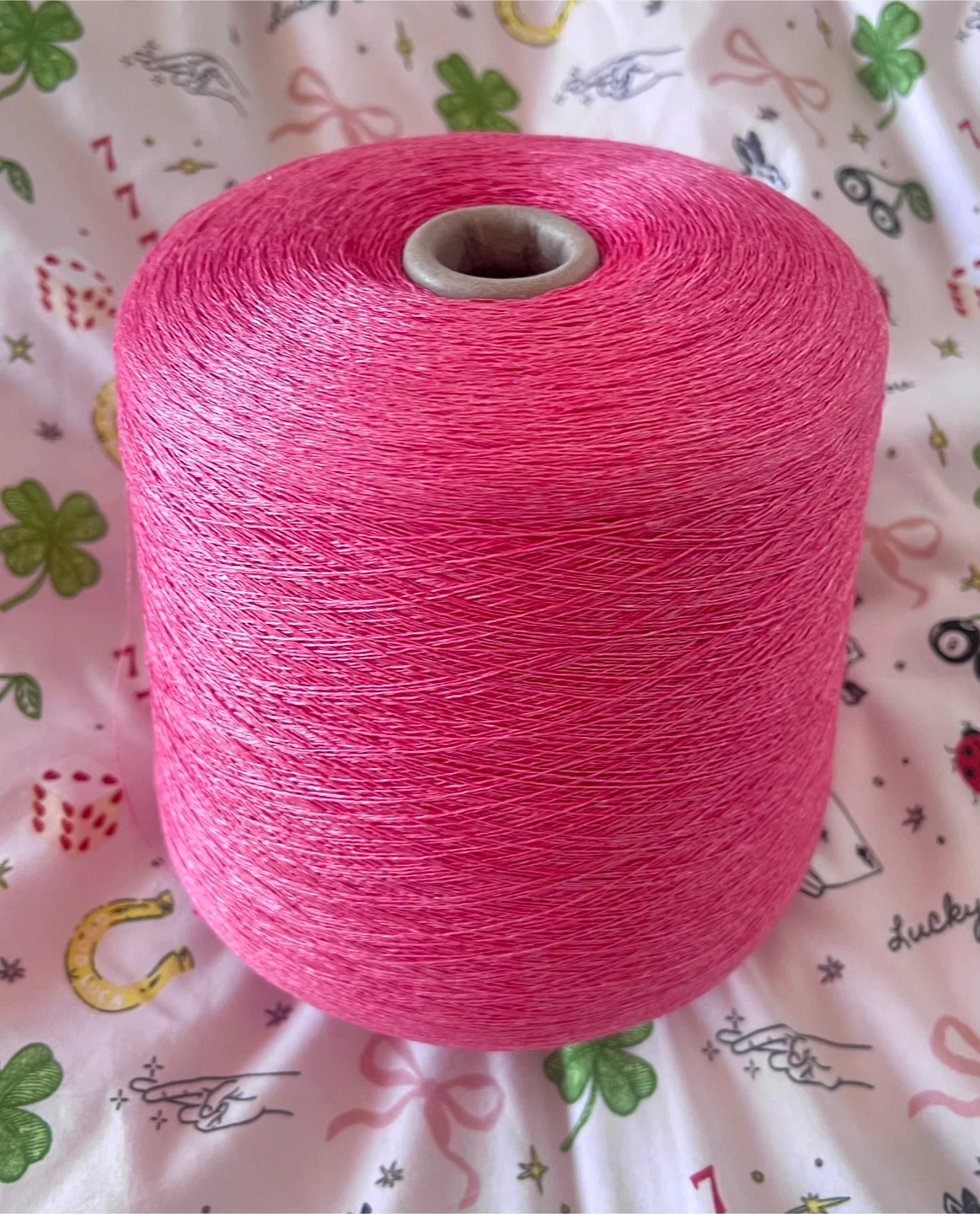 100% Italian Linen Cone Yarn | $6 per 50g | 🍉 Pink