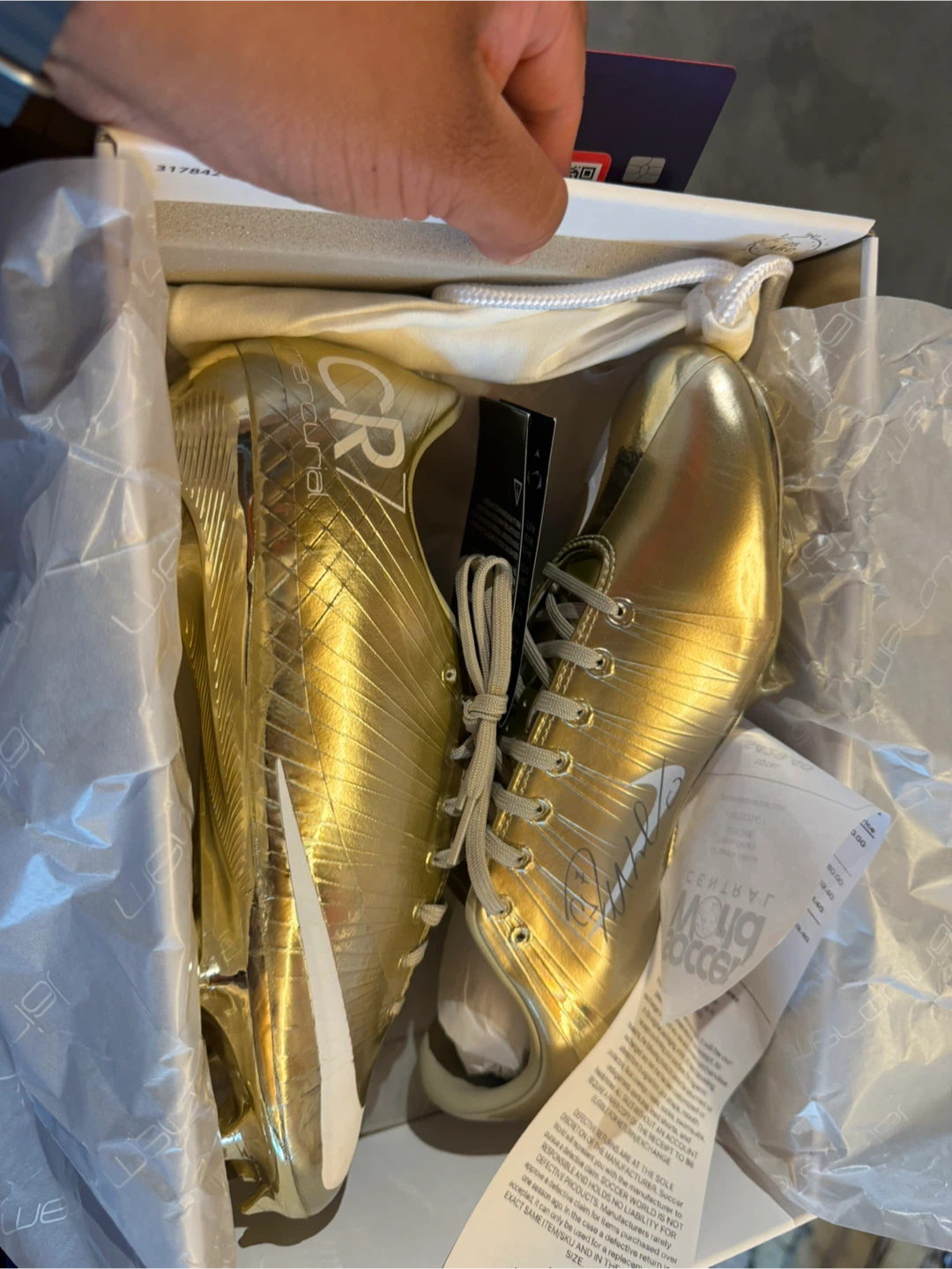 Nike Mercurial CR7 Soccer Cleats - Gold