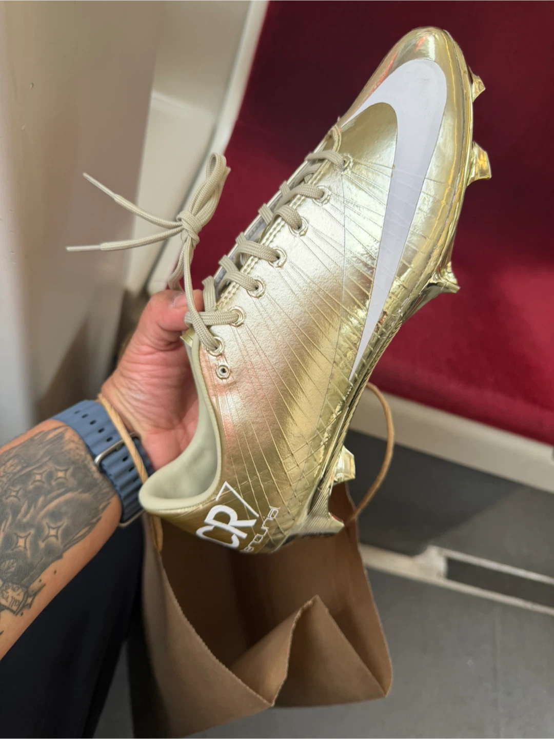 Nike Mercurial CR7 Soccer Cleats - Gold - photo 3