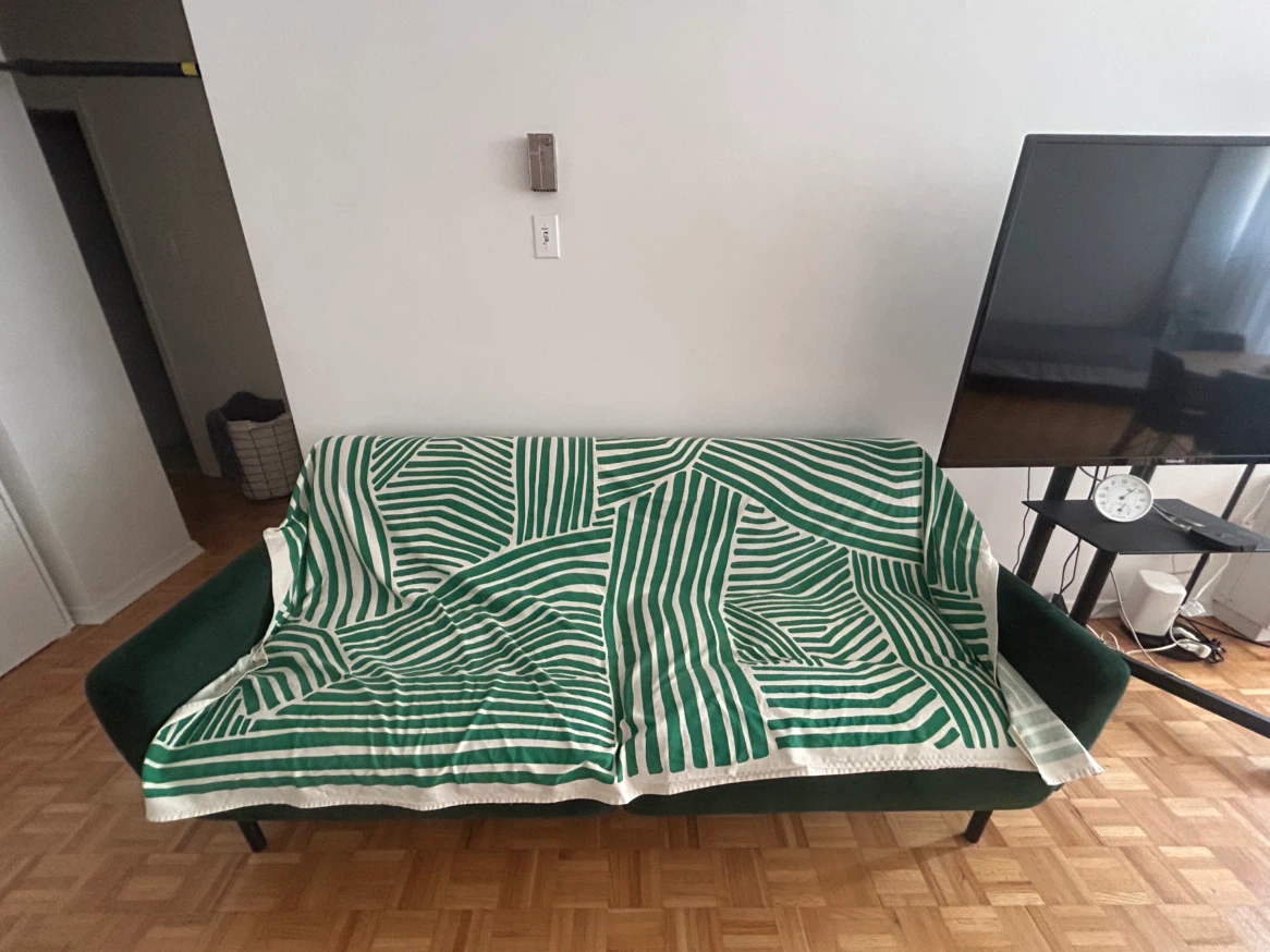 Edenbrook Gilman Deluxe Futon with Arms - Green Velvet - photo 4