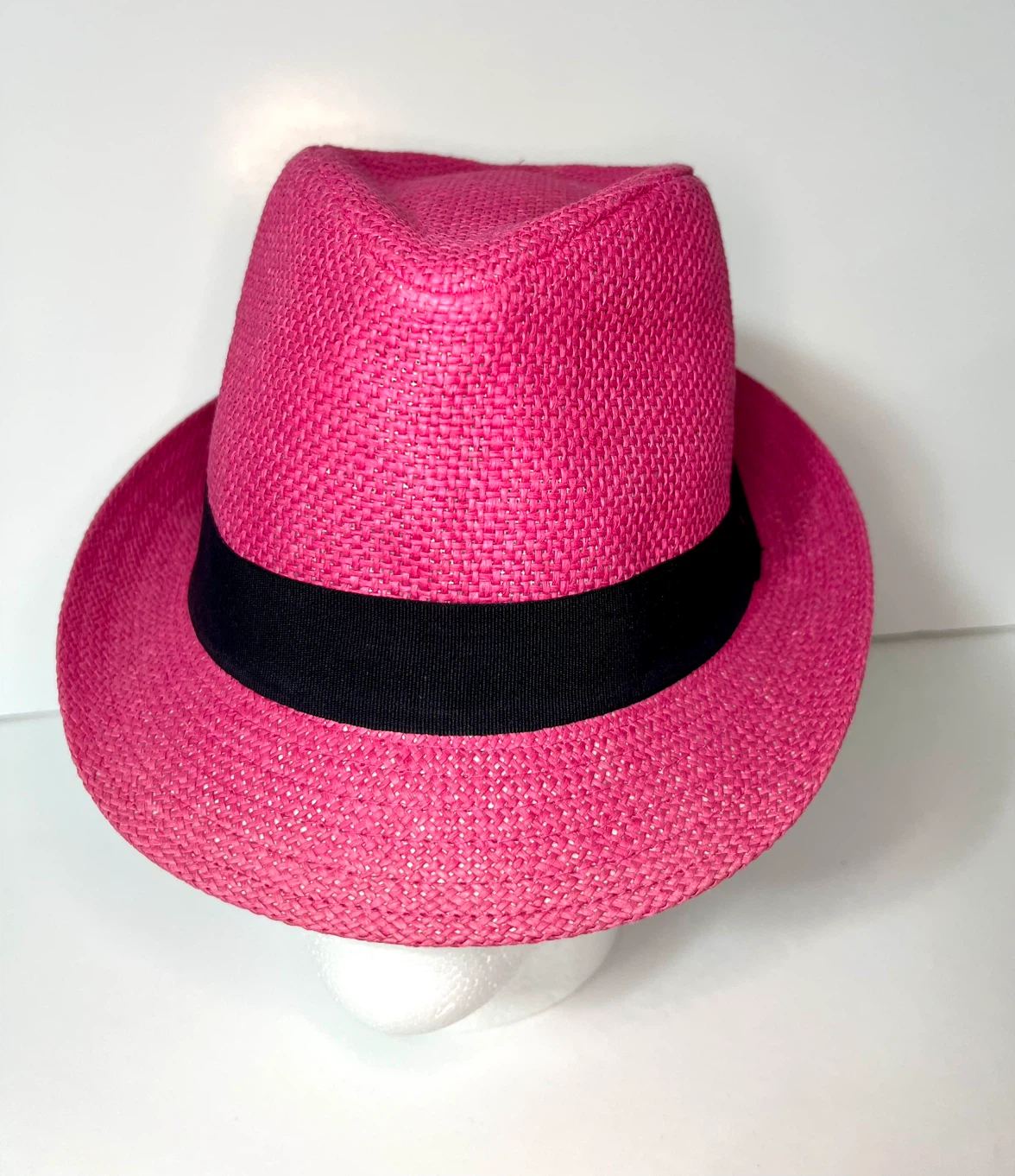 Pink Straw Fedora Hat - photo 2