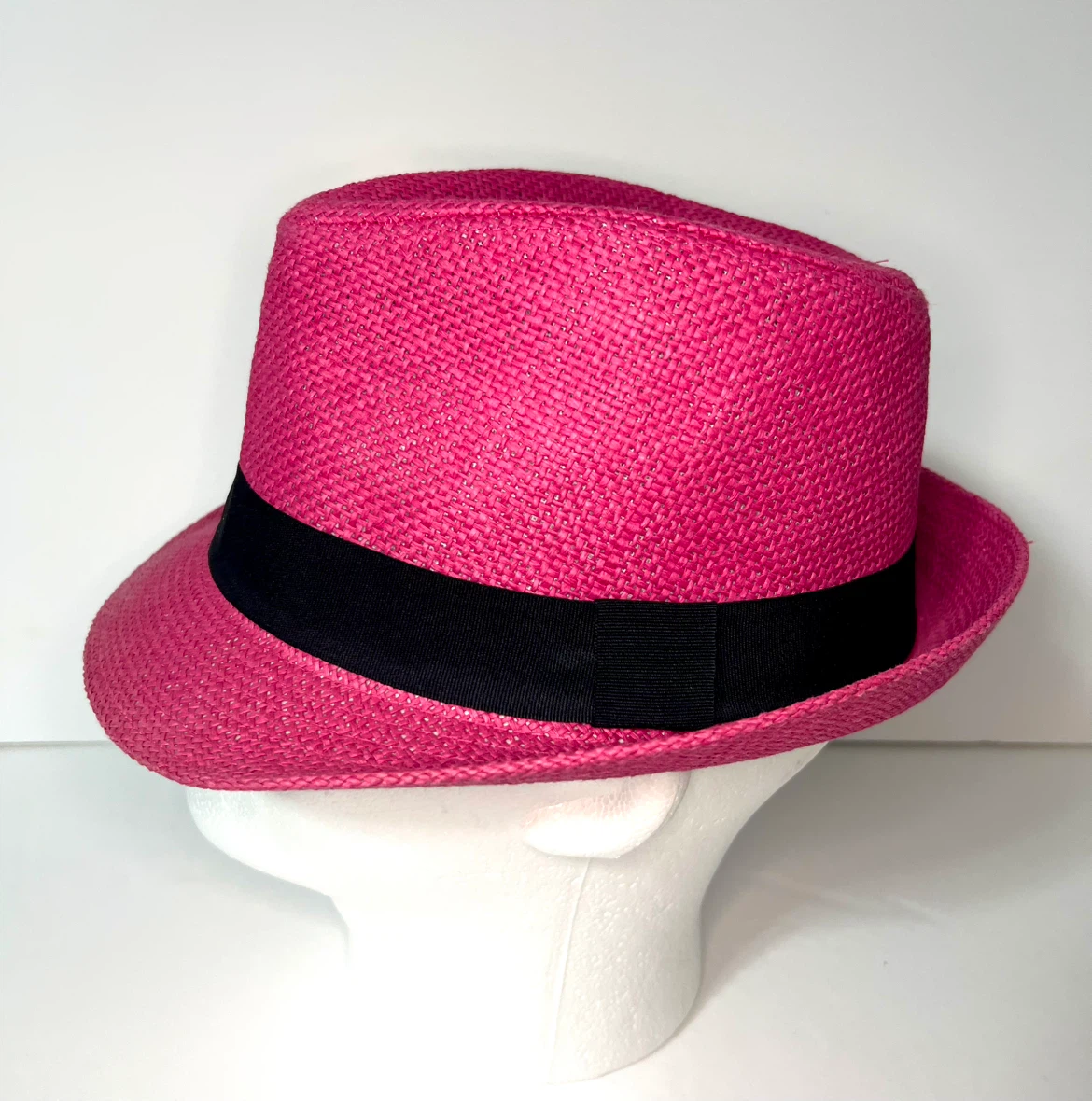 Pink Straw Fedora Hat - photo 3
