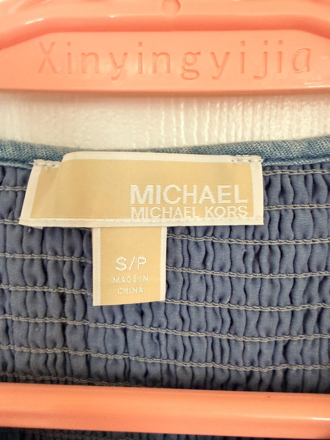 Michael Kors Smocked Denim Dress - photo 2