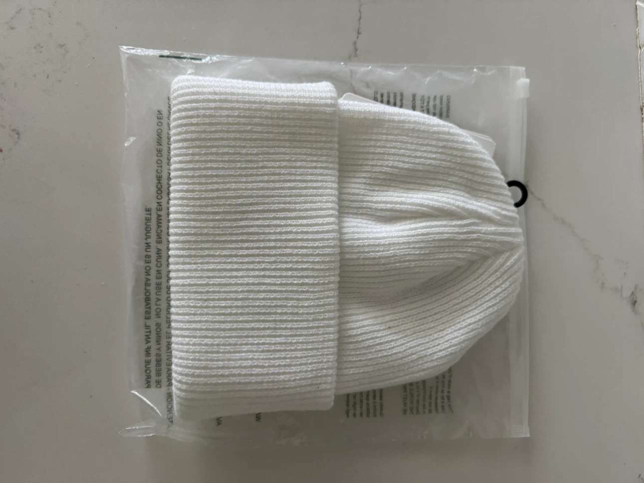 Moncler White Ribbed Beanie - photo 4