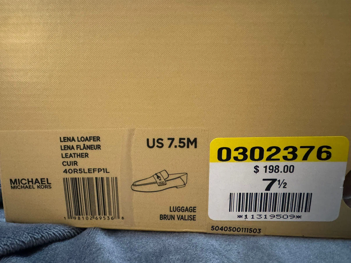 Michael Kors Lena Loafer Luggage Brown Leather US 7.5 - photo 4