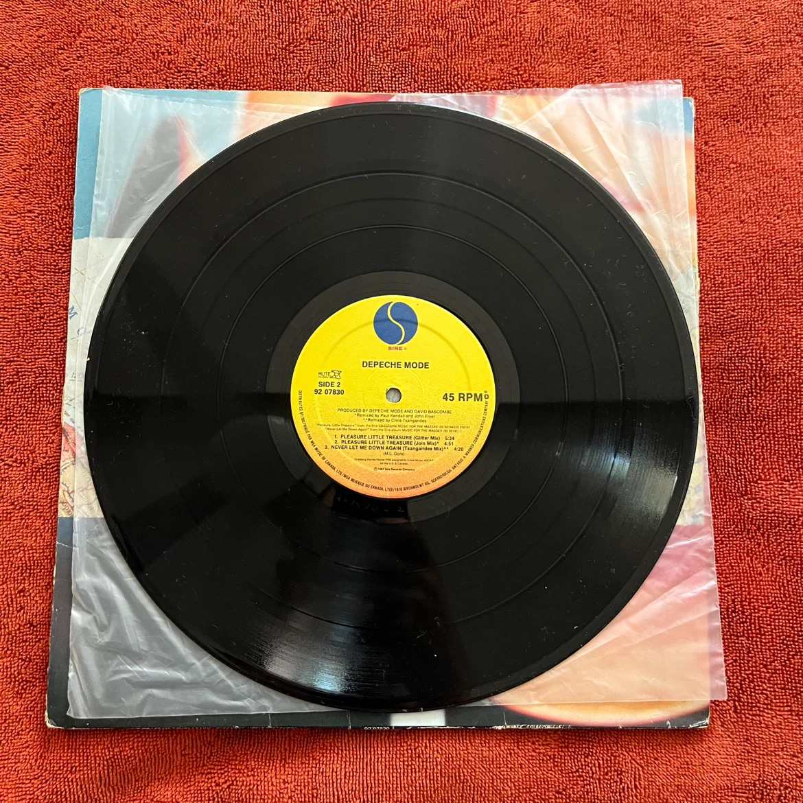 Depeche Mode Never Let Me Down Again 7" Vinyl Single - photo 2