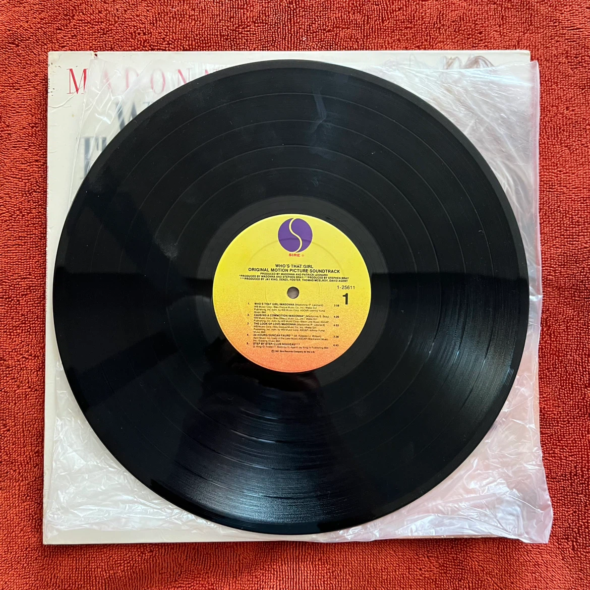 Madonna Who's That Girl Original Soundtrack Vinyl Record - photo 2