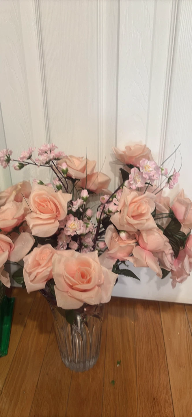Pink Rose Artificial Flower Arrangement - photo 3