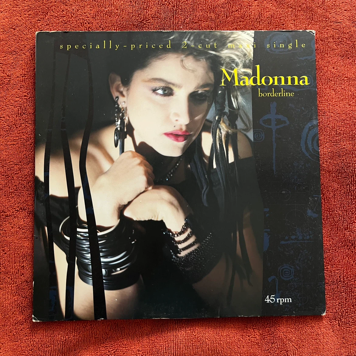 Madonna Borderline 45 RPM Maxi Single Vinyl Record