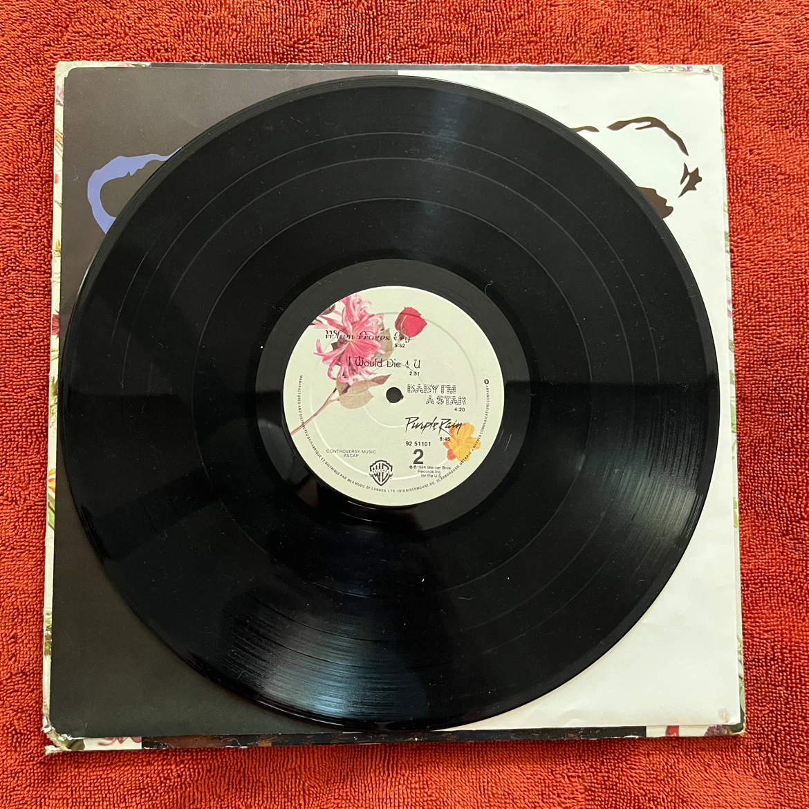 Prince and the Revolution Purple Rain Vinyl Record - photo 3
