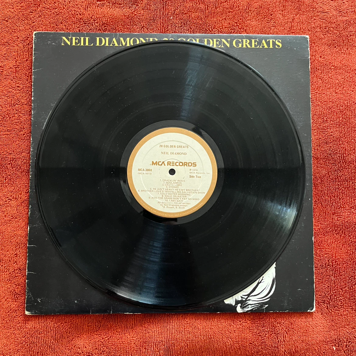 Neil Diamond 20 Golden Greats Vinyl Record - photo 2