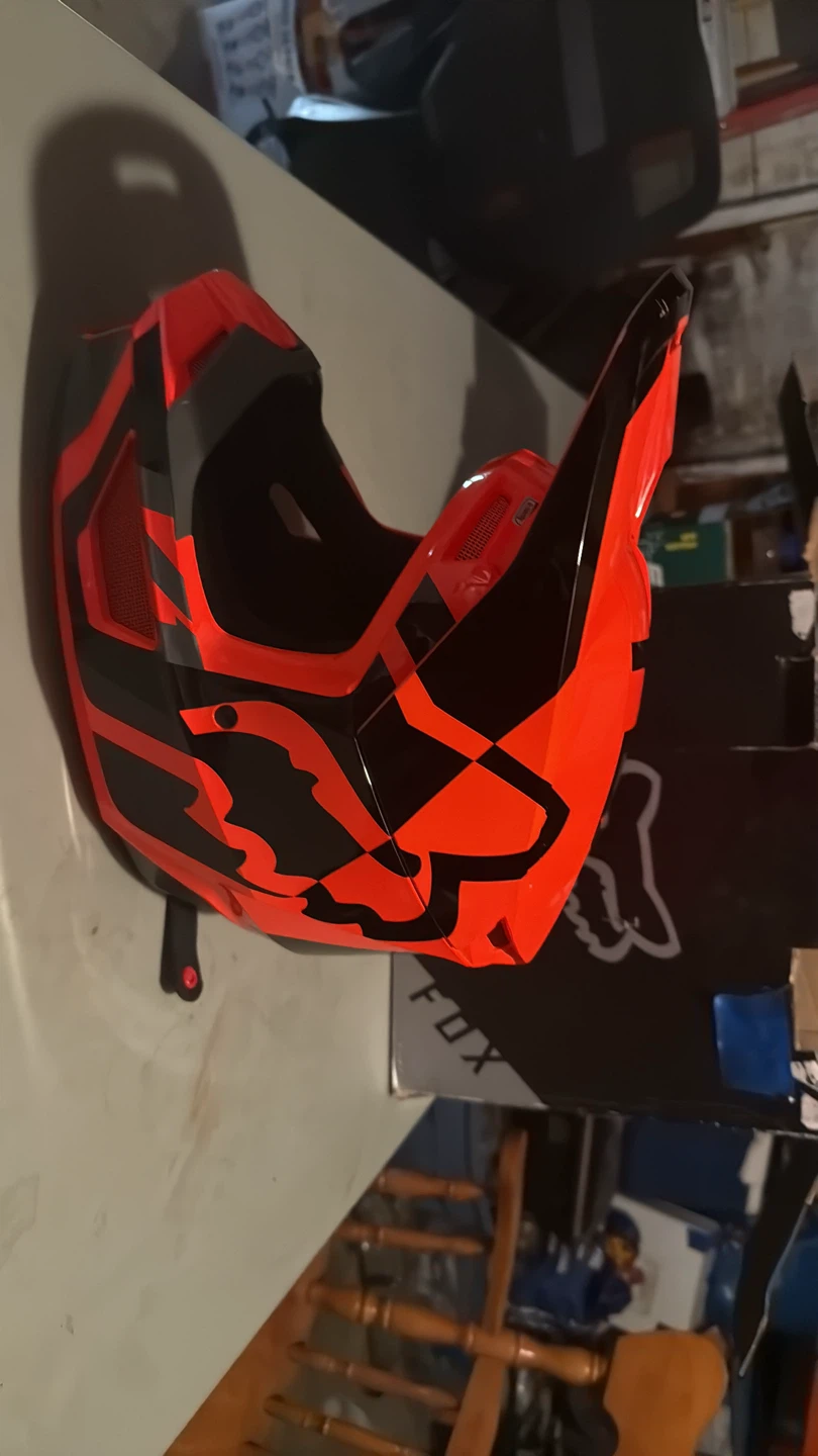 Fox Racing v1 Helmet - Flo Orange - photo 5