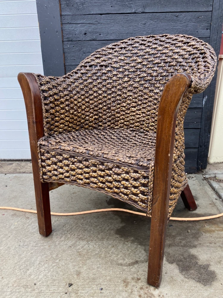 Wicker Accent Chairs (Pair)