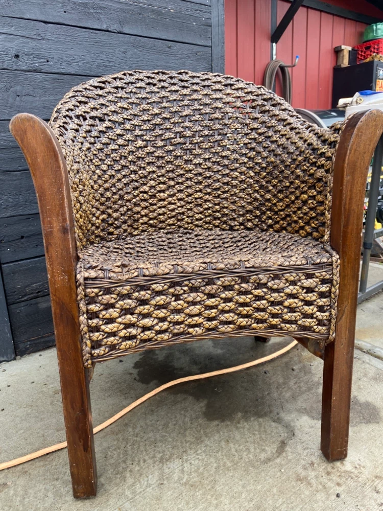 Wicker Accent Chairs (Pair) - photo 3