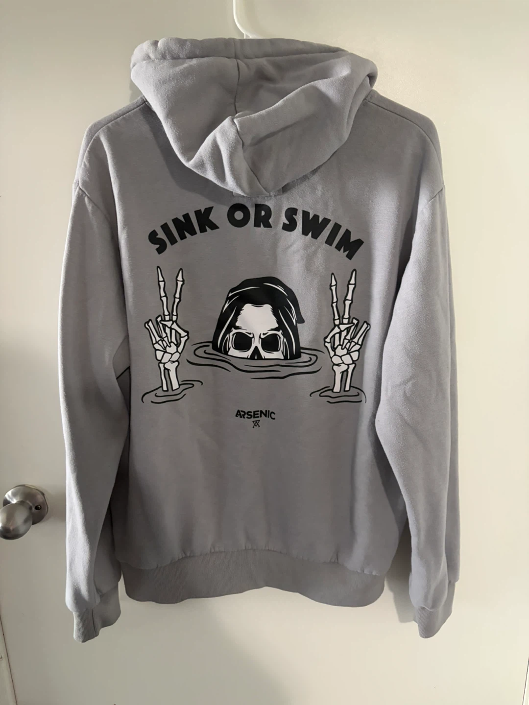 Arsenic "Sink or Swim" Hoodie - Grey - Size M - photo 3
