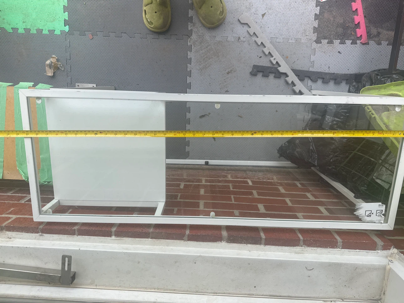 White Glass Display table