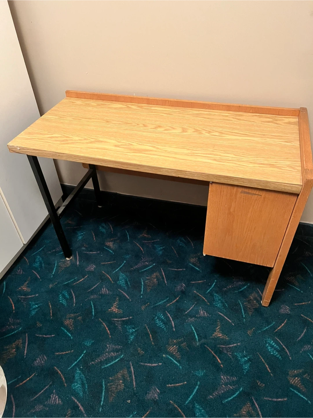 Wooden Desk with Storage
