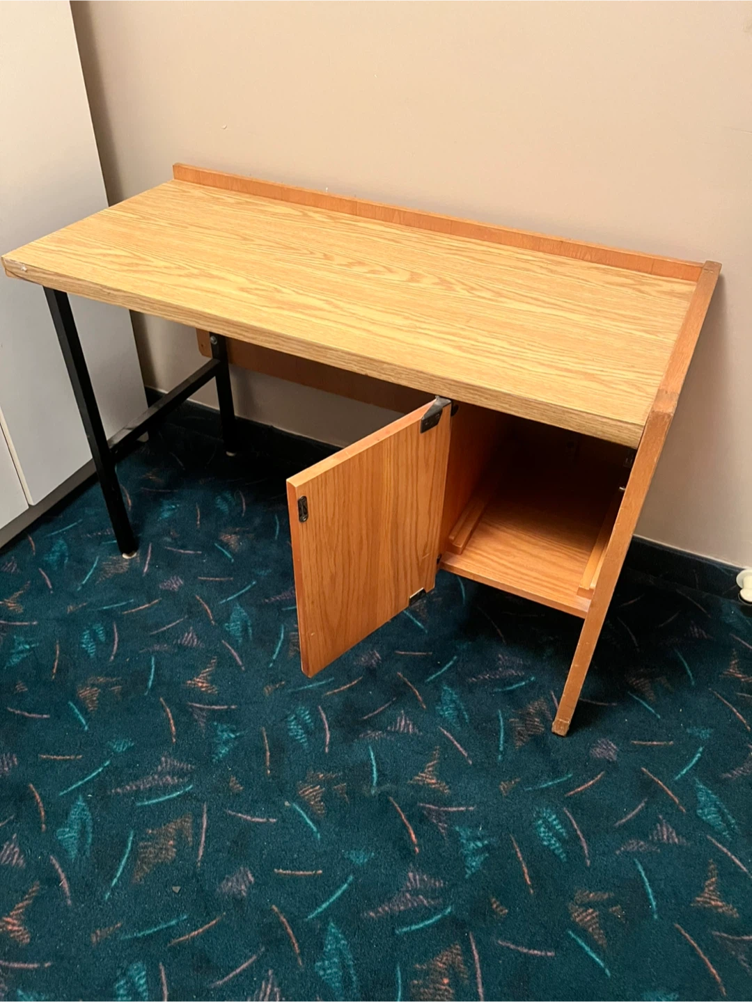 Wooden Desk with Storage - photo 2