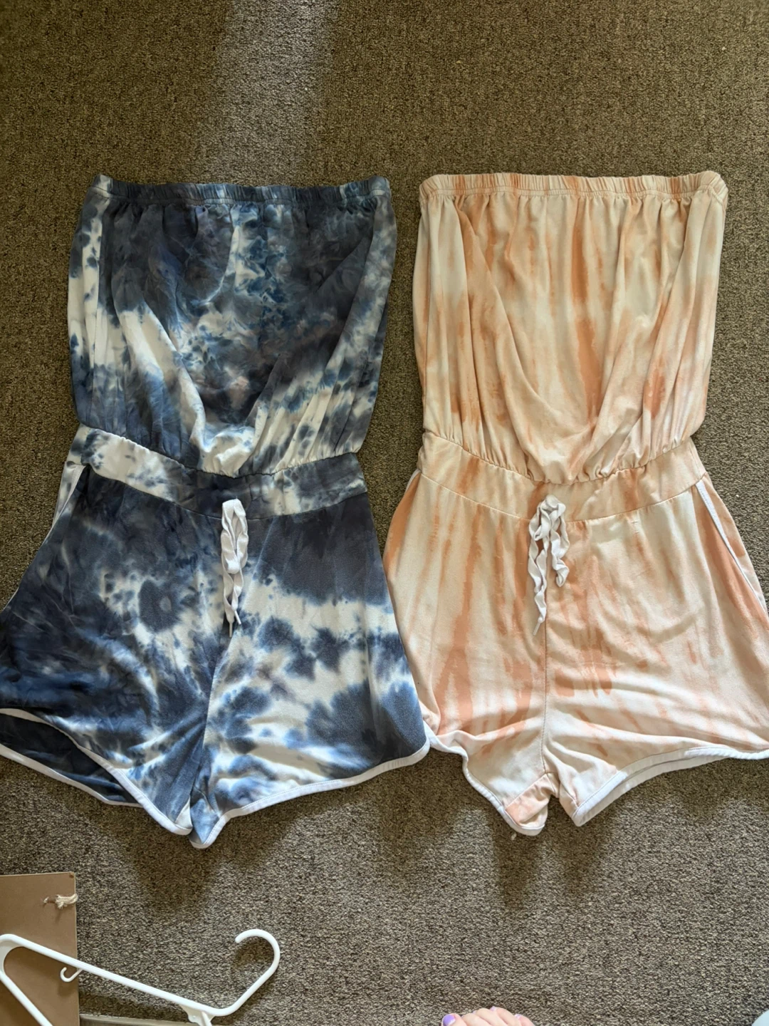 Ardene Tie-Dye Strapless Rompers- Large