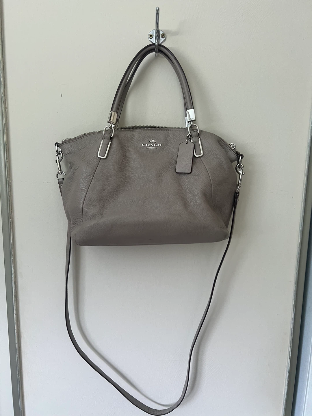 Coach Pebble Leather Shoulder Bag