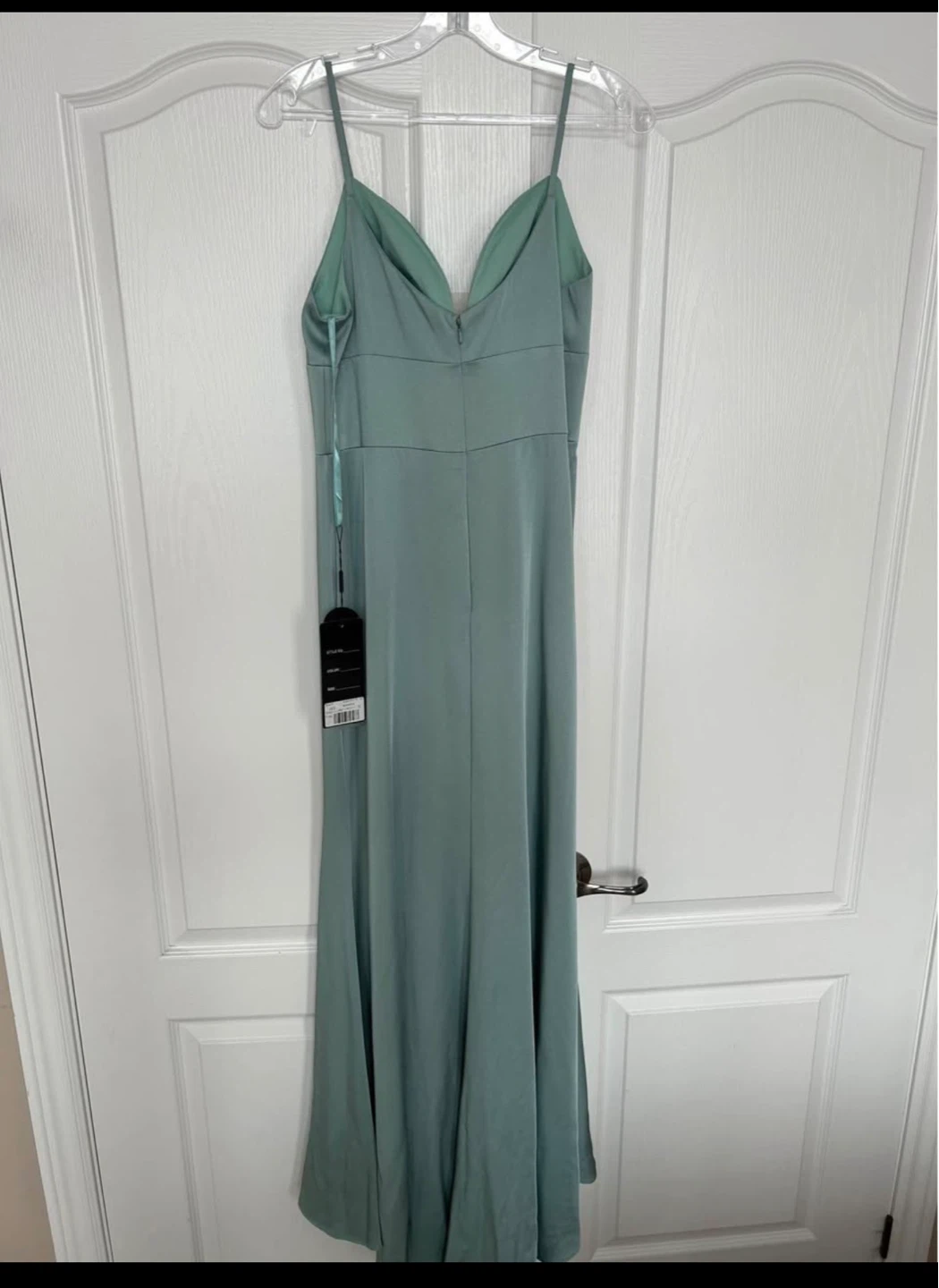 Cinderella Divine Mint Green Maxi Dress with Slit - photo 3