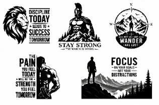 Assorted Motivational & Anime Decal Stickers custom! - photo 3