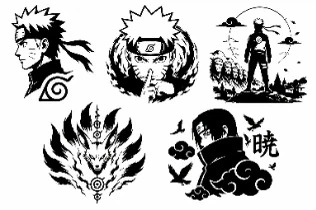 Assorted Motivational & Anime Decal Stickers custom!