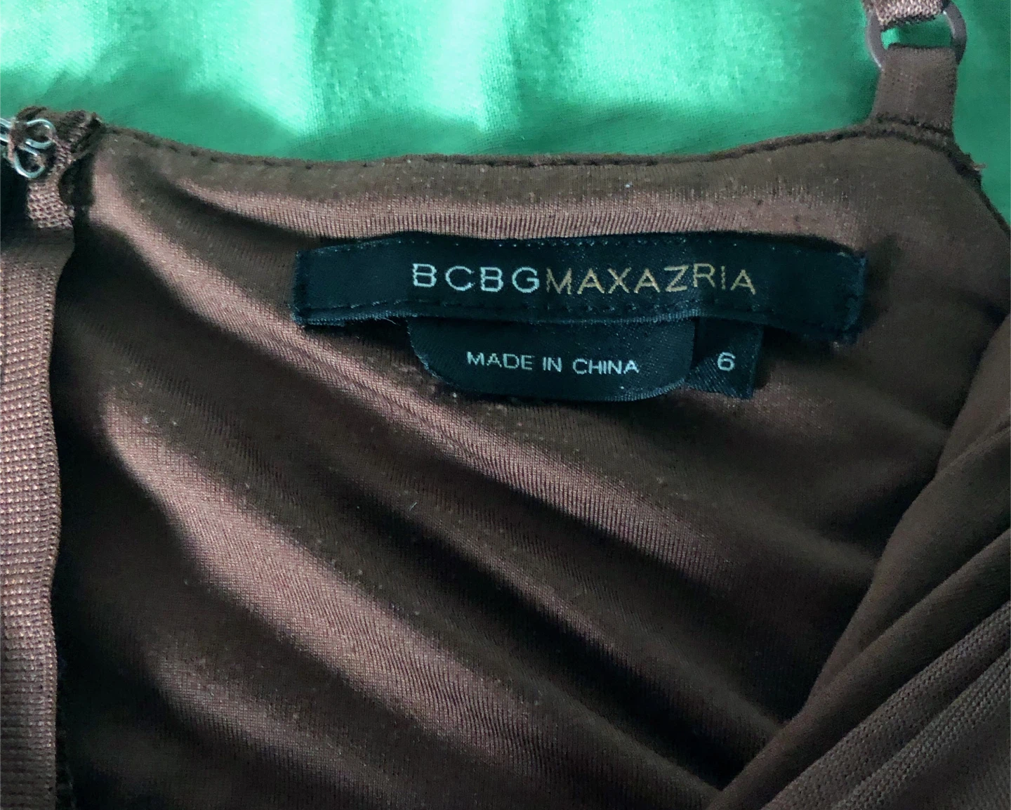 BCBGMAXAZRIA Brown Sequin Embellished Dress Size 6 - photo 5