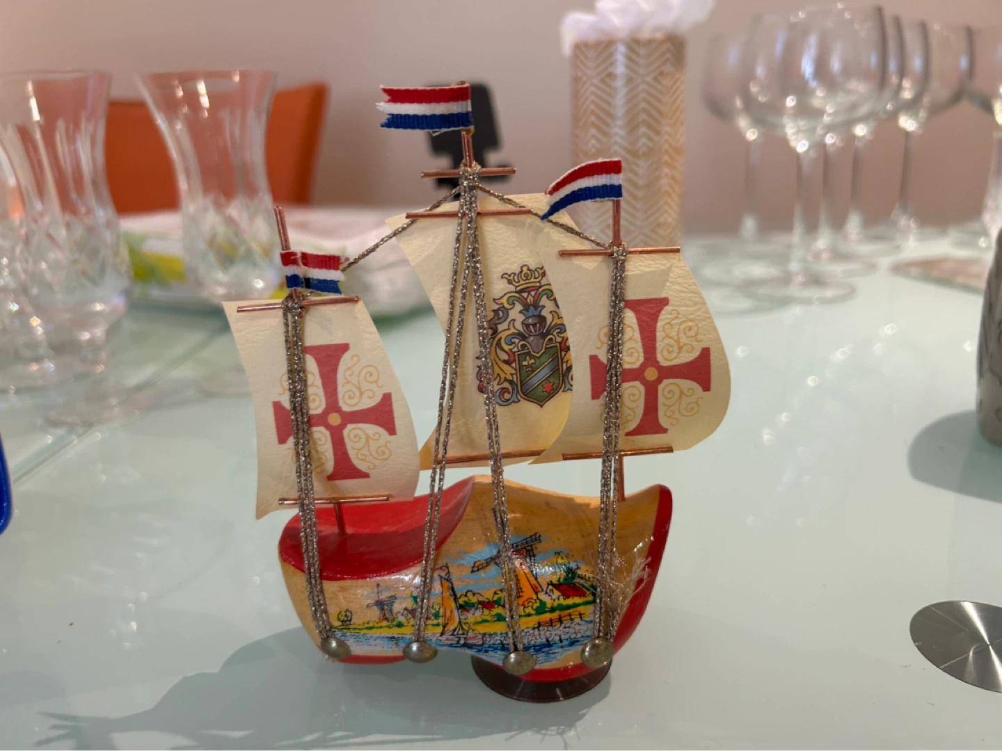 Dutch Clog Ship Souvenir