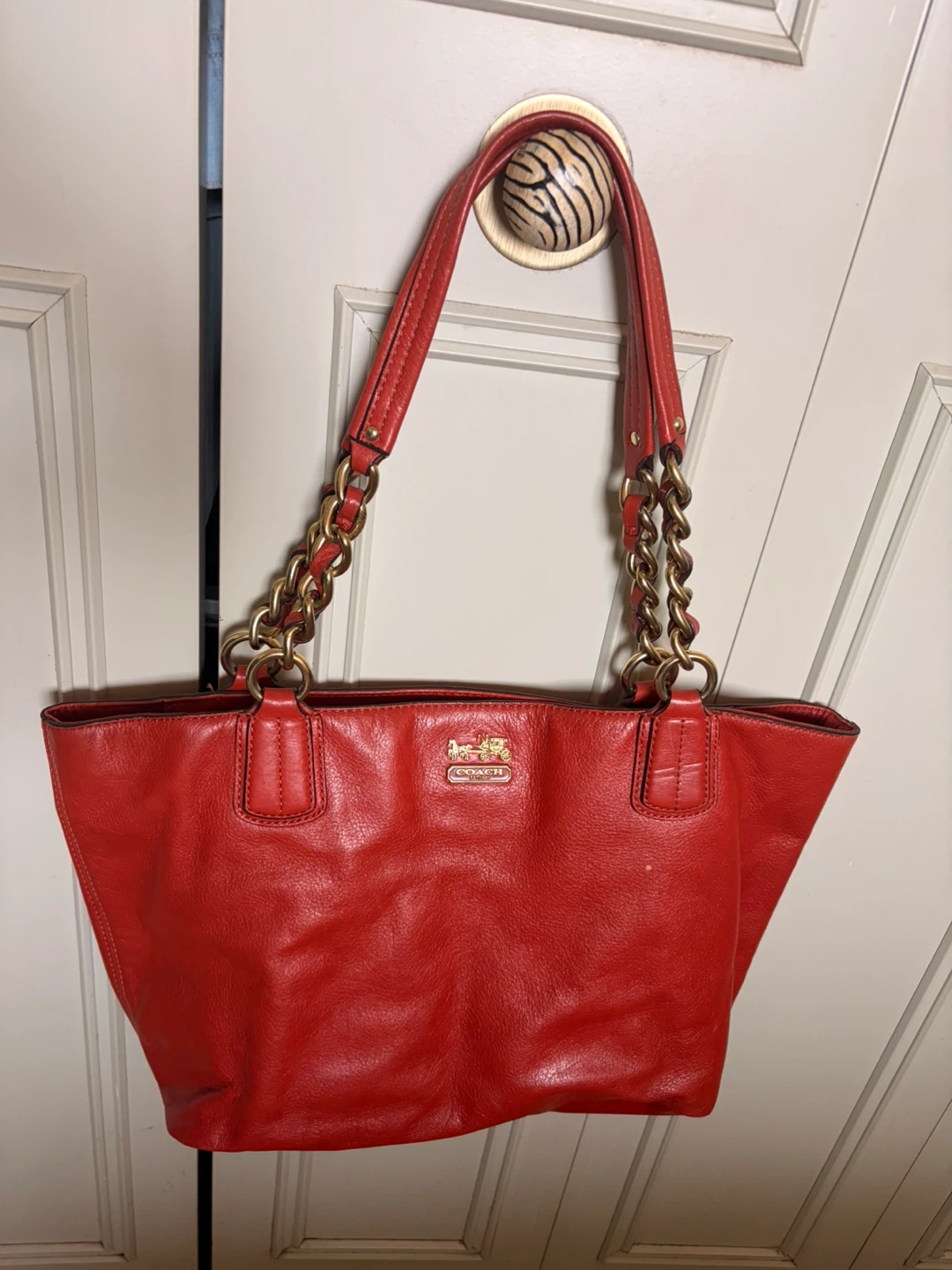 Coach Leather Tote Bag