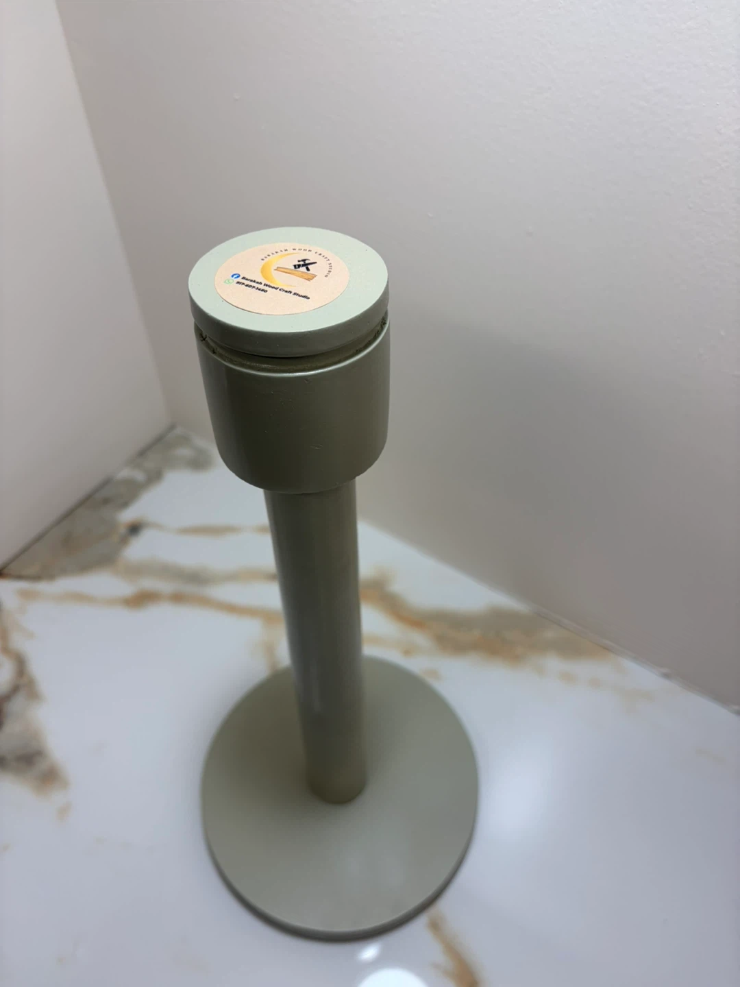 Paper Towel Holder Stand - Wood and Painted - photo 4