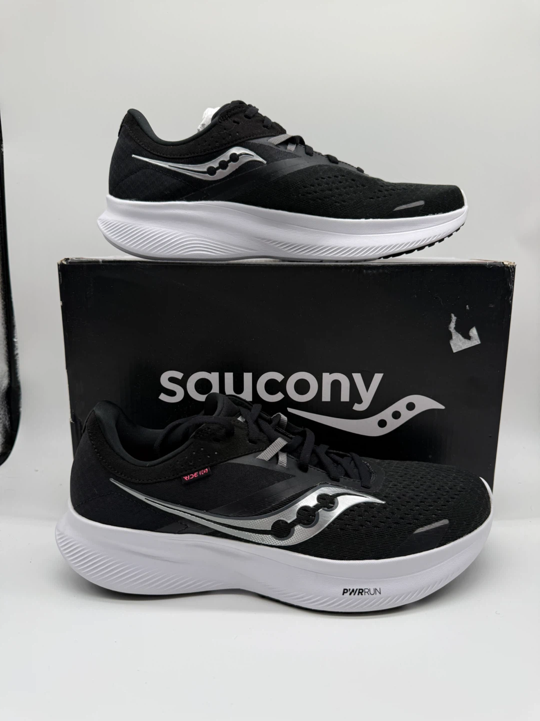 Saucony Ride 16 Black/White Women's Running Shoes Size US 11 - photo 2