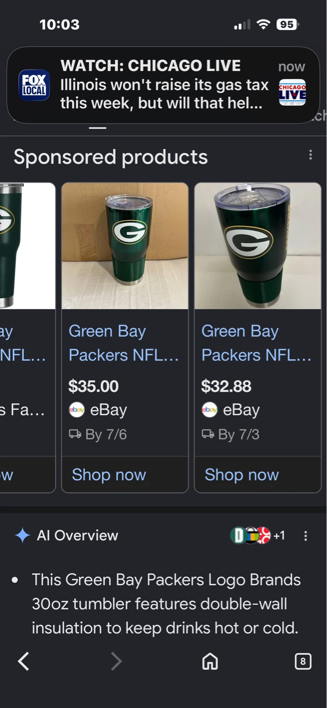 Green Bay Packers NFL 30oz Tumbler - photo 4