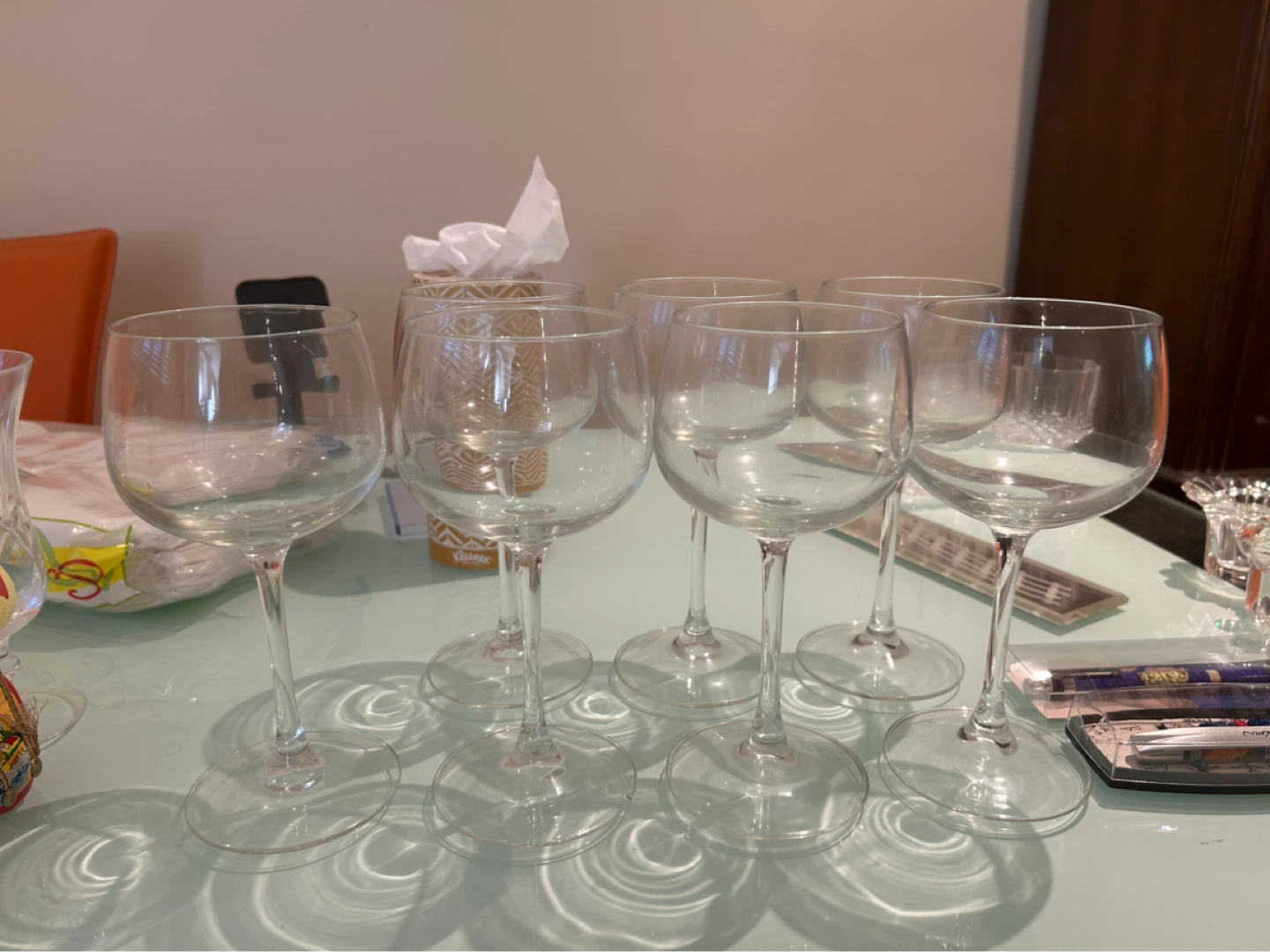 Set of 7 Wine Glasses