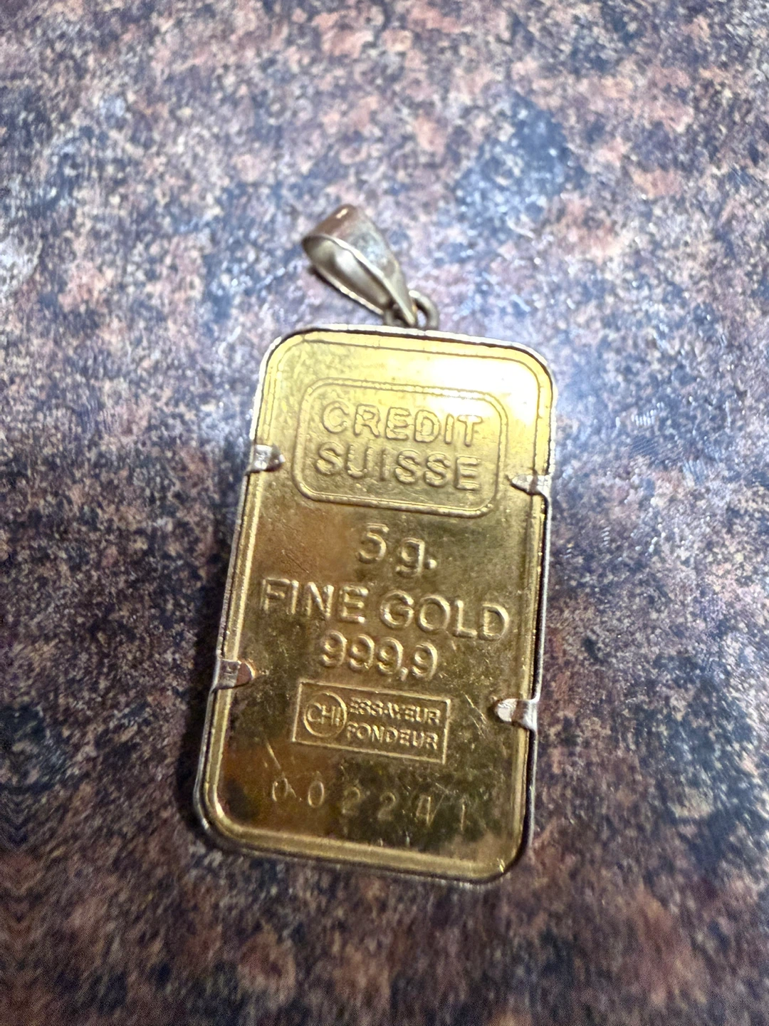 Credit Suisse 5g Fine Gold Panda Maxi-Gram Pendant - photo 3