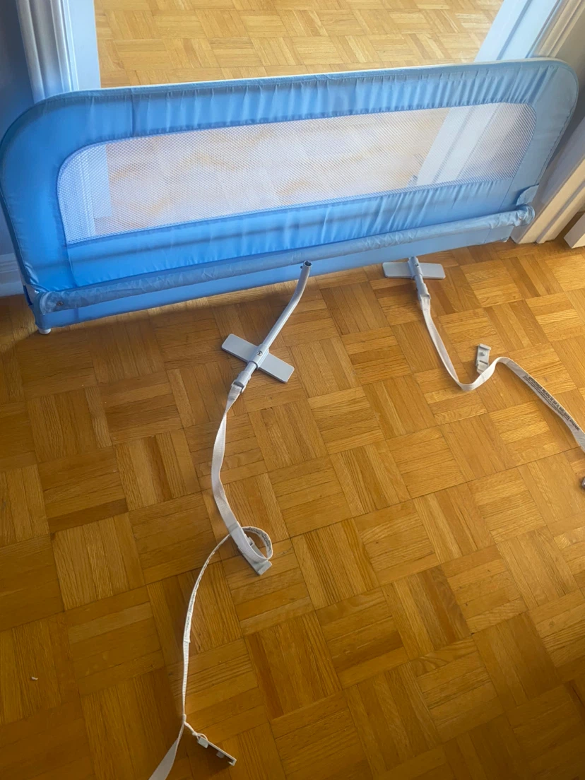 Blue Baby Bed Rail Guard
