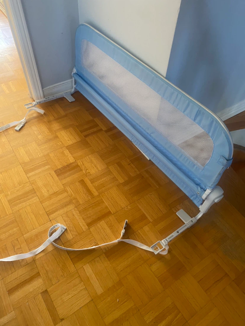 Blue Baby Bed Rail Guard - photo 2