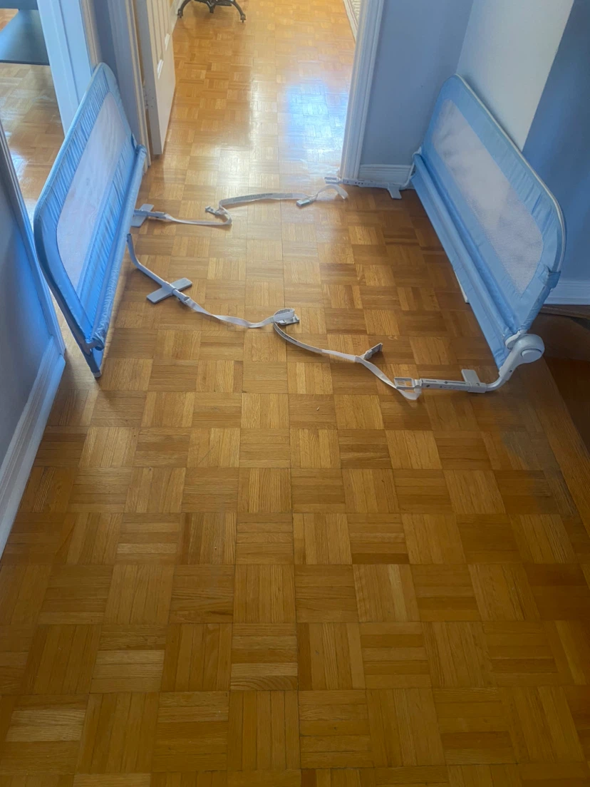 Blue Baby Bed Rail Guard - photo 3