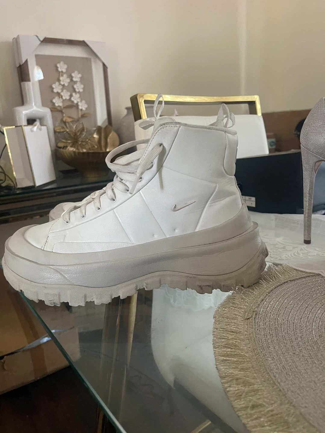 Nike White High-Top Sneakers - photo 4
