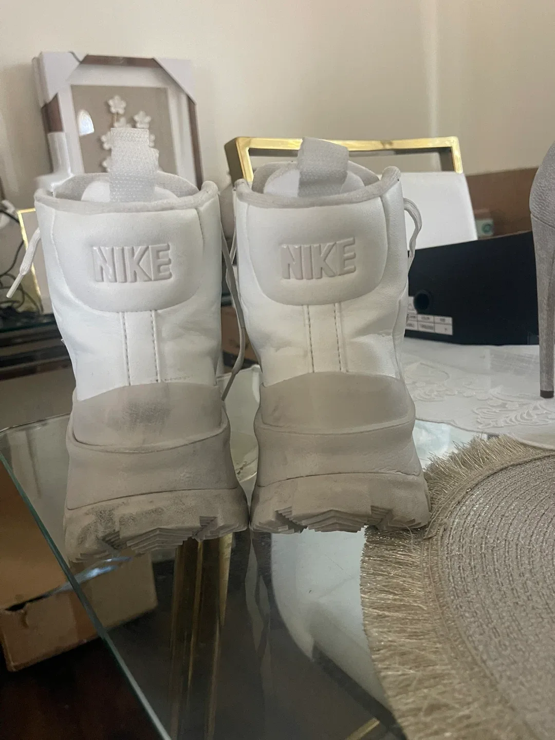 Nike White High-Top Sneakers - photo 5