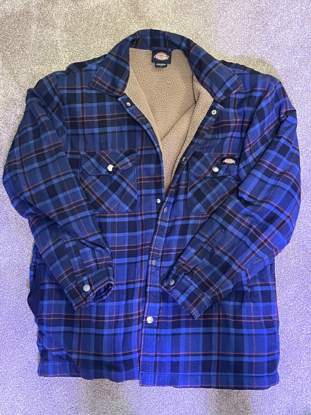 Dickies Plaid Lined Flannel Shirt Jacket