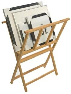 Folding print rack. Large wooden Art storage and display rack - photo 4