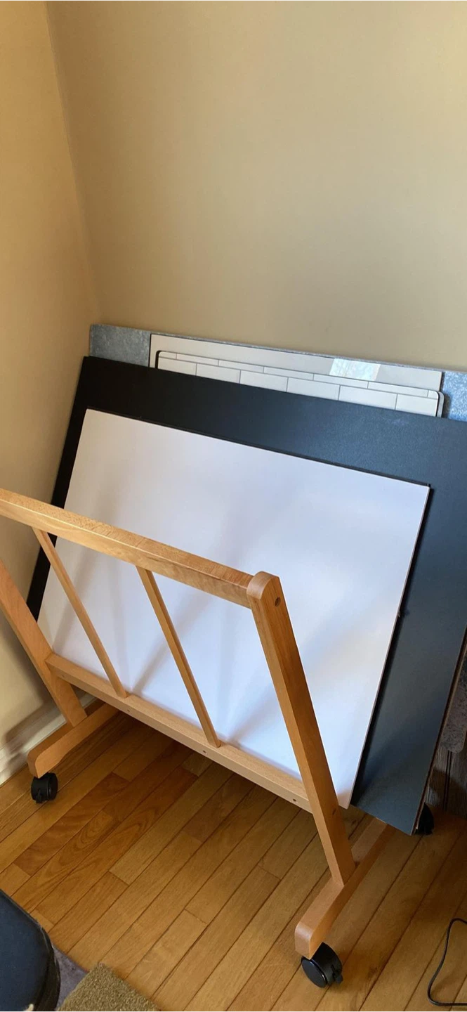 Folding print rack. Large wooden Art storage and display rack - photo 5