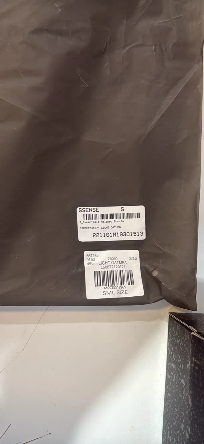 Fear of God Essentials Light Oatmeal Sweatshorts - photo 2