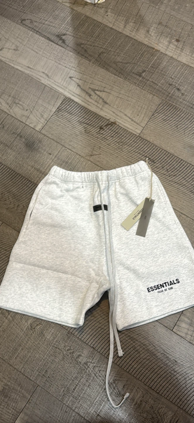 Fear of God Essentials Light Oatmeal Sweatshorts