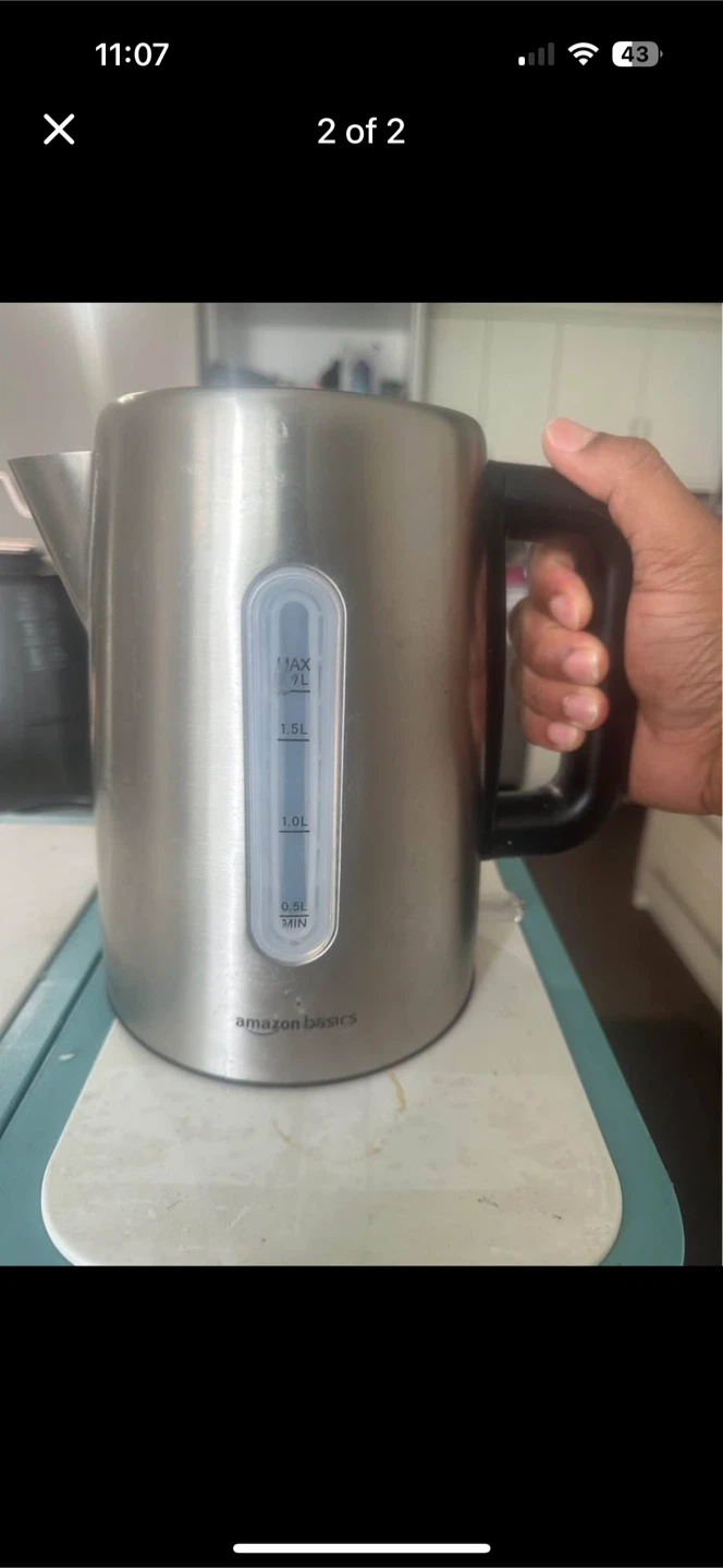 Amazon Basics Stainless Steel Electric Kettle
